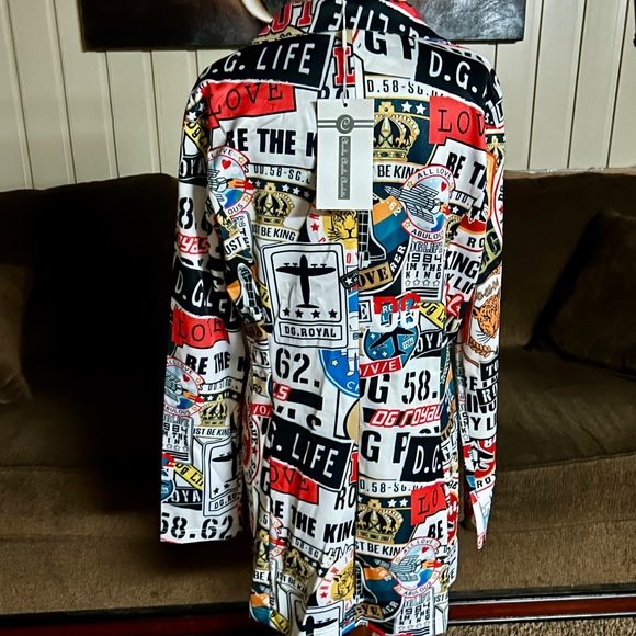 Charlie Charlie Charlotte • Large • Graffiti Travel Print • Multi-Colors Blazer - Picture 12 of 16